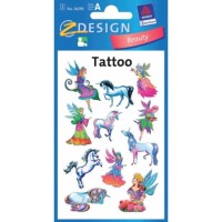 AVERY Zweckform Tattoo Elfen+Einhorn farbig ZWECKFORM