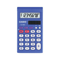 CASIO Taschenrechner Solar 8-stellig blau für Einsteiger