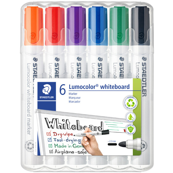 STAEDTLER Lumocolor Whiteboard-Marker 351, 8er Etui