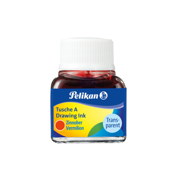 PELIKAN Tusche A 523, 10ml, zinnoberrot 100436070