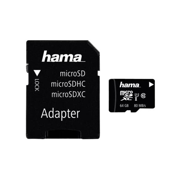 hama Speicherkarte microSDXC, 64GB, Class 10