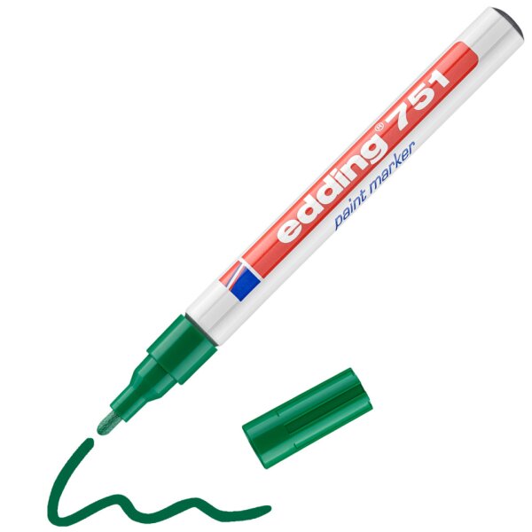 EDDING Lackmarker 751, 1-2mm, Rundspitze, gr&uuml;n 4751004