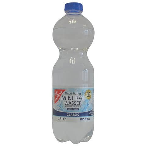 Gut & Günstig Mineralwasser mit Kohlensäure, 500 ml