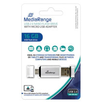 MediaRange USB Stick 16GB 2.0+MicroUSB VER49821