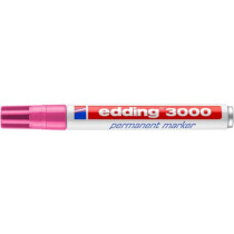 edding Permanentmarker 3000 1,5-3mm rosa 3000-009 Rundspitze nachfüllbar
