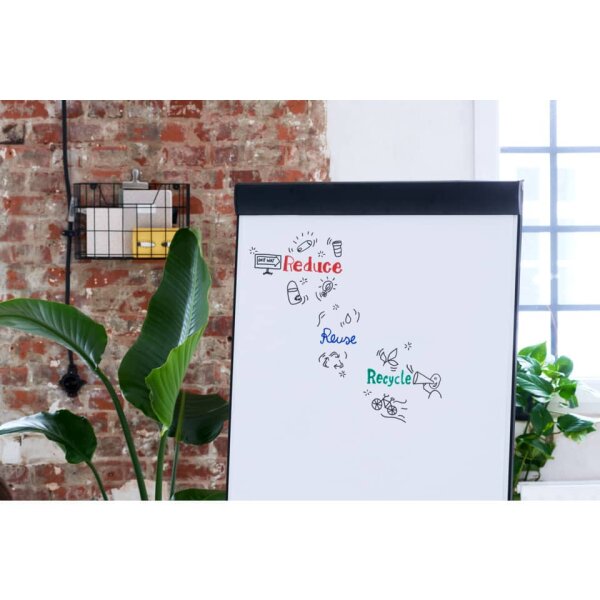 EDDING Flipchartmarker 31 EcoLine, 1,5-3mm, Rundspitze, schwarz 31-001