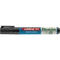 edding Flipchartmarker 31 Eco Line 1,5-3mm schwarz nachfüllbar Rundspitze