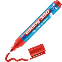 EDDING Flipchartmarker 380, 1,5-3mm, Rundspitze, rot 4-380002