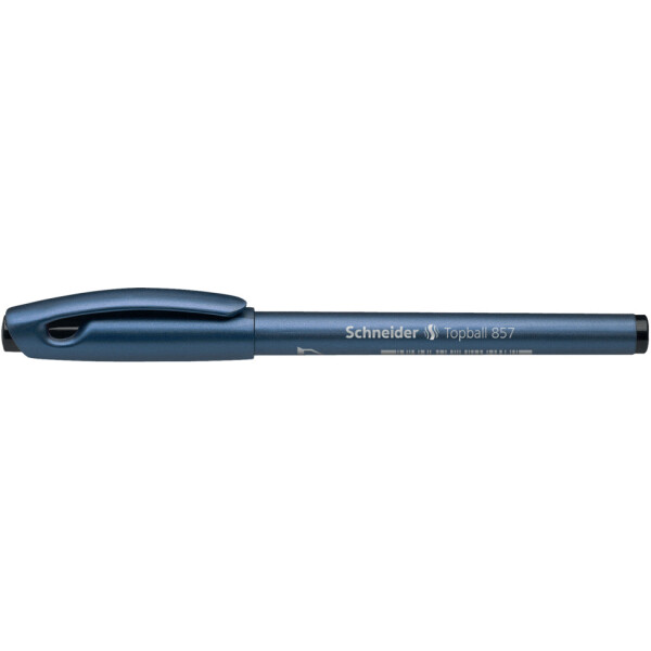 SCHNEIDER Tintenroller Topball 857, mit stabiler Metallspitze, 0,6mm, schwarz SN8571