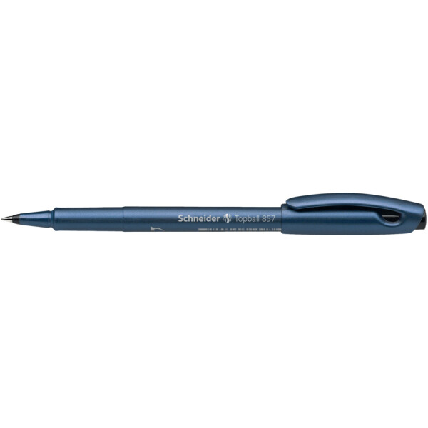 SCHNEIDER Tintenroller Topball 857, mit stabiler Metallspitze, 0,6mm, schwarz SN8571