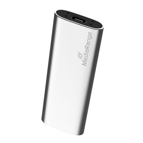 MEDIARANGE Festplatte extern, 480 GB, SSD, USB-C, silber MR1102