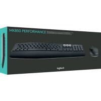 Logitech Tastatur + Maus MK850, Deutsch, Wireless, schwarz