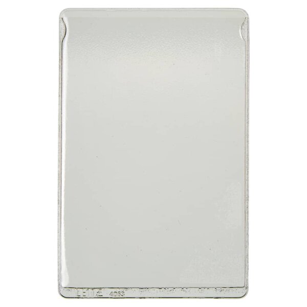 LEITZ Ausweish&uuml;lle, f&uuml;r Ausweise, PVC, genarbt, farblos, 25 St&uuml;ck 4063-00-00