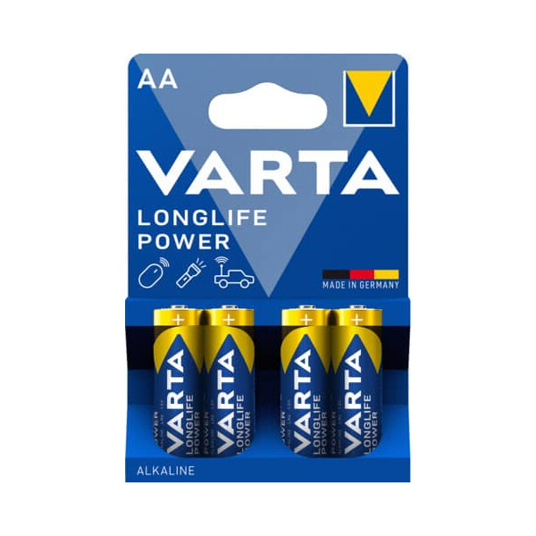 VARTA Batterie LONGLIFE Power 1,5V AA Mignon KT4