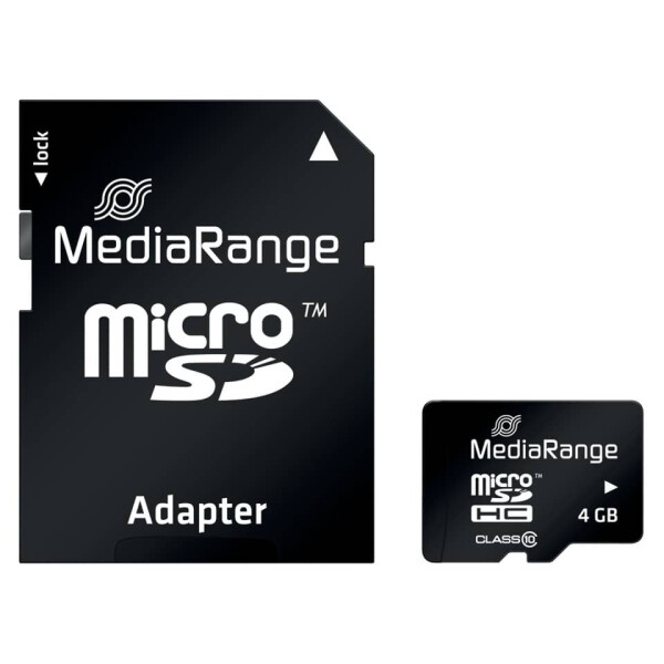 MEDIARANGE Speicherkarte MicroSDHC 4GB Class10 MR956