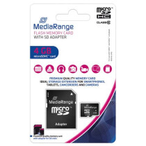 MediaRange Speicherkarte MicroSDHC 4GB Class10