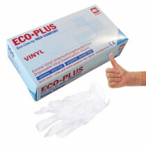 ECO-PLUS Handschuhe Vinyl L 100ST weiß