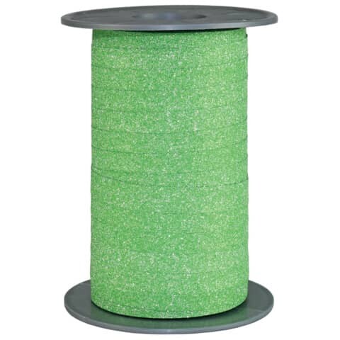 Ringelband Glitter grün 10 mm 100 m