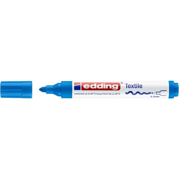 EDDING Textilmarker 4500, 2-3mm, hellblau 44500010