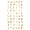 AVERY Zweckform Buchstaben-Etiketten, Folie, Buchstaben A-Z, gold, 120 Aufkleber