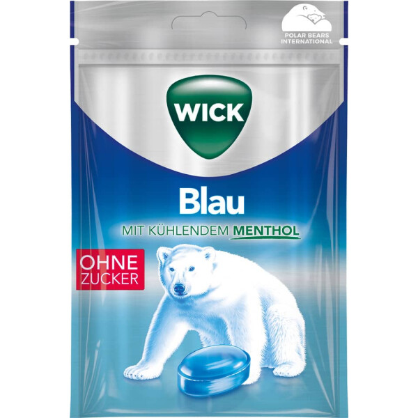 WICK Wick Blau Halsbonbons -72 g