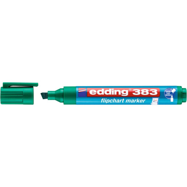 EDDING Flipchartmarker 383, 1-5 mm, Keilspitze, gr&uuml;n 4-383004