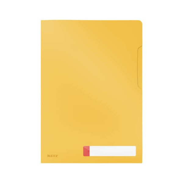 LEITZ 4708 Privacy Sichthülle Cosy, A4, PP, gelb matt, Blickdicht, 3 Stück