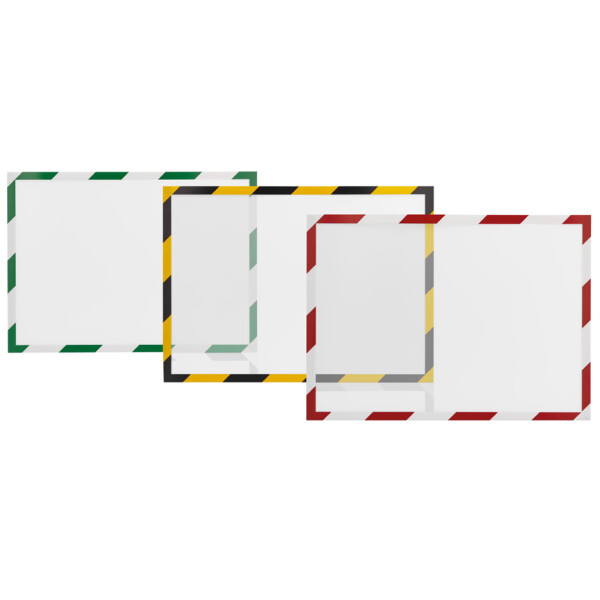 magnetoplan Magnetrahmen magnetofix SAFETY, A4, rot weiß