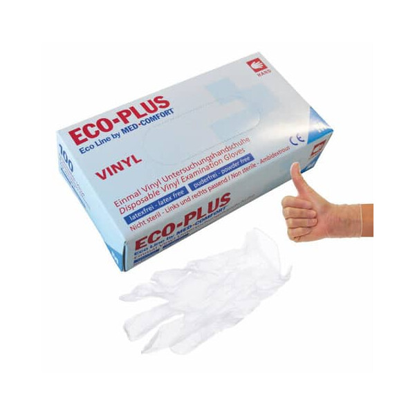 ECO-PLUS Handschuhe Vinyl XL 100ST weiß