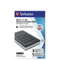 Verbatim Festplatte HDD extern 1TB schwarz 53401