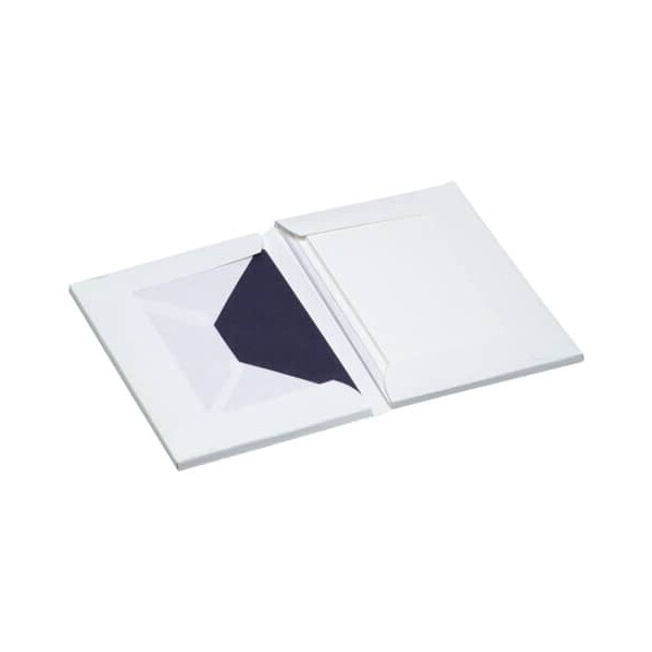 RÖSSLER Kartenmappe Paper Royal A6 C6 weiß 8 8 Stück