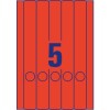 AVERY Zweckform Ordner-Etiketten, A4 mit ultragrip, 38 x 297 mm, 20 Bogen 100 Etiketten, rot