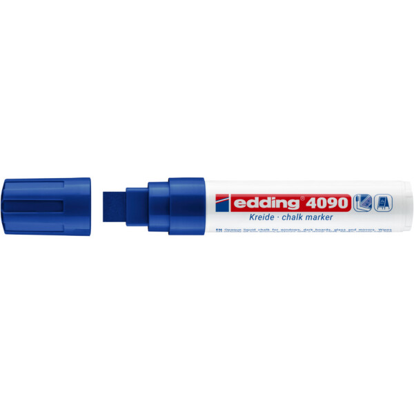 EDDING Windowmarker 4090, 4-15mm, Keilspitze, blau 4-4090003