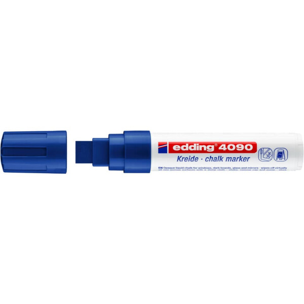 EDDING Windowmarker 4090, 4-15mm, Keilspitze, blau 4-4090003