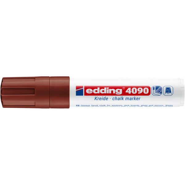 EDDING Windowmarker 4090, 4-15mm, Keilspitze, braun 4-4090007
