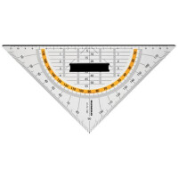 RUMOLD Geometrie-Dreieck 25cm mit Schneidekante