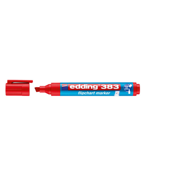 EDDING 383 Flipchartmarker, nachf&uuml;llbar, 1 - 5 mm, rot