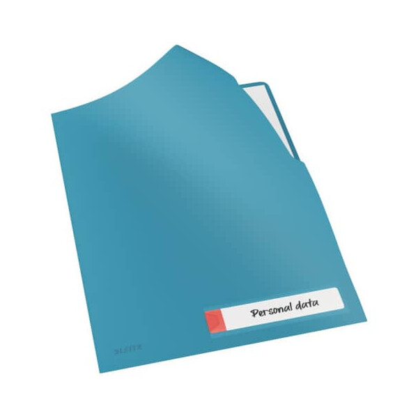 LEITZ 4708 Privacy Sichth&uuml;lle Cosy, A4, PP, blau matt, Blickdicht, 3 St&uuml;ck