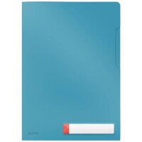 LEITZ 4708 Privacy Sichthülle Cosy, A4, PP, blau matt, Blickdicht, 3 Stück