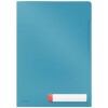 LEITZ 4708 Privacy Sichthülle Cosy, A4, PP, blau matt, Blickdicht, 3 Stück