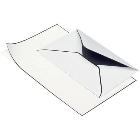 RÖSSLER Briefpapierset Trauerpost A5 C6 weiß matt 5 5 Stück