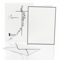 RÖSSLER Briefpapierset Trauerpost, A5 C6, 5 5...