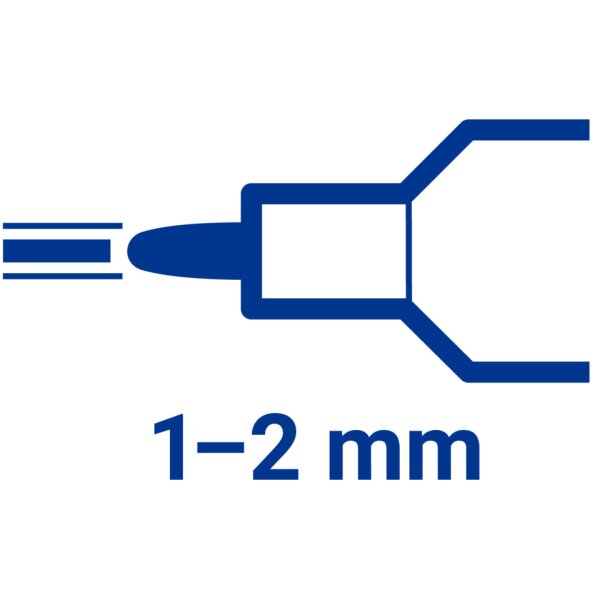 EDDING Lackmarker 751, 1-2mm, Rundspitze, silber 4751054