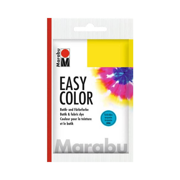 Marabu Batik-und Färbefarbe Easy Color, 25g, türkisblau