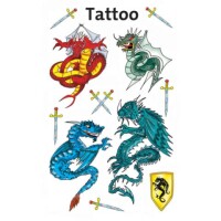 AVERY Zweckform Tattoo Drachen farbig ZWECKFORM 1Bl