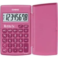 CASIO Taschenrechner 8-stellig pink 75x10,7x120 mm BxHxT