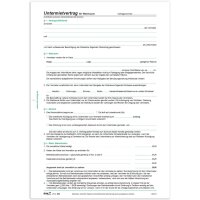 RNK Untermietvertrag für Wohnräume, 4 Seiten,...