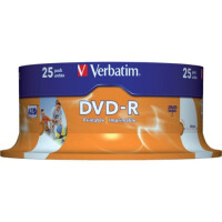 Verbatim DVD-R 25erSpindel print. 4,7Gb120mi