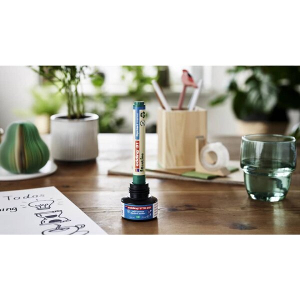 EDDING Nachf&uuml;lltinte FTK 25, Flipchartmarker, 25ml, blau 4-FTK25003