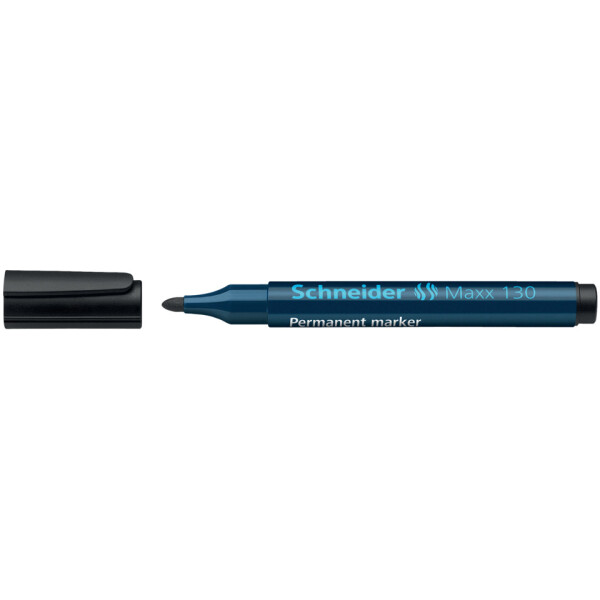 SCHNEIDER Permanentmarker Maxx 130, Rundspitze, nachfüllbar, 1-3mm, schwarz SN113001